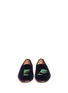 Figure View - Click To Enlarge - STUBBS & WOOTTON - 'Storm' palm tree velvet slip-ons