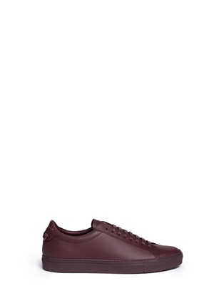 Main View - Click To Enlarge - GIVENCHY - 'Paris' leather low top sneakers