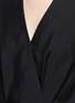 Detail View - Click To Enlarge - ALEXANDER WANG - Surplice front silk and crepe dress