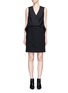 Main View - Click To Enlarge - ALEXANDER WANG - Surplice front silk and crepe dress