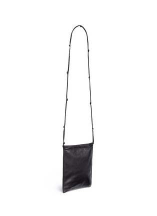 Detail View - Click To Enlarge - THE ROW - 'Medicine Pouch' large zip leather crossbody bag