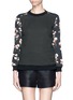 Main View - Click To Enlarge - TORY BURCH - 'Ronnie' floral and dot sweatshirt