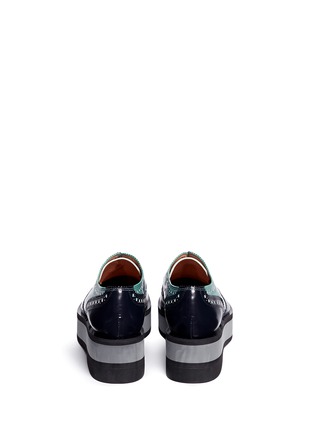Back View - Click To Enlarge - CLERGERIE - 'Irvina' platform leather brogues