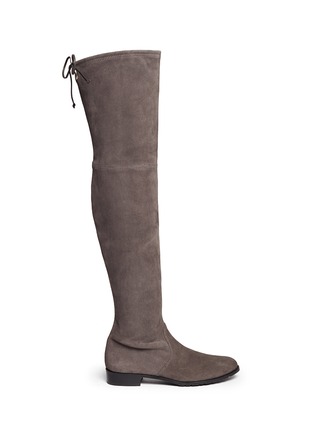 Main View - Click To Enlarge - STUART WEITZMAN - 'Lowland' stretch suede thigh high boots