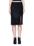 Main View - Click To Enlarge - ALICE & OLIVIA - 'Tani' lambskin suede pencil skirt