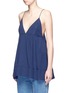Front View - Click To Enlarge - CHLOÉ - Silk crepe de Chine V-neck camisole