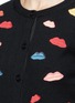Detail View - Click To Enlarge - ALICE & OLIVIA - Lips embroidery wool cardigan