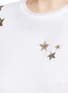Detail View - Click To Enlarge - VALENTINO GARAVANI - Embellished metallic star jersey T-shirt