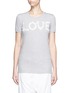 Main View - Click To Enlarge - - - 'Love' lace slogan jersey T-shirt
