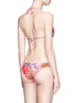 Back View - Click To Enlarge - VITAMIN A - 'Gia' tropical leaf print triangle bikini top