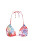 Main View - Click To Enlarge - VITAMIN A - 'Gia' tropical leaf print triangle bikini top