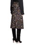 Back View - Click To Enlarge - ALEXANDER MCQUEEN - Obsession print asymmetric ruffle crepe skirt