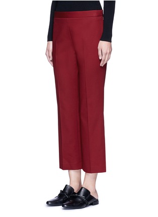 Front View - Click To Enlarge - THE ROW - 'Seloc' cotton satin cropped pants