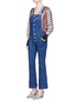 Figure View - Click To Enlarge - STELLA MCCARTNEY - Organic cotton button dungarees