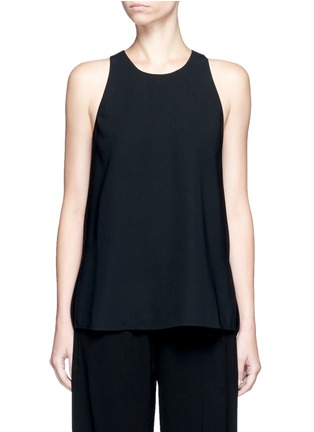 Main View - Click To Enlarge - VINCE - Laser cut crepe tank top
