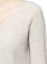 Detail View - Click To Enlarge - VINCE - V-neck wool-cashmere ribbed sweater