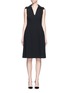 Main View - Click To Enlarge - CO - Gathered flared collar crepe dress