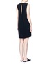 Back View - Click To Enlarge - VINCE - Pleat back sleeveless shift dress