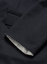 Detail View - Click To Enlarge - SULVAM - Back slit raw edge lining wool blazer