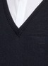 Detail View - Click To Enlarge - SULVAM - Relaxed fit V-neck wool sweater