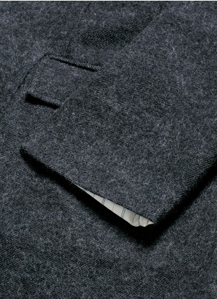 Detail View - Click To Enlarge - SULVAM - Side split raw edge lining wool coat