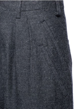 Detail View - Click To Enlarge - SULVAM - Brushed wool twill sarouel pants
