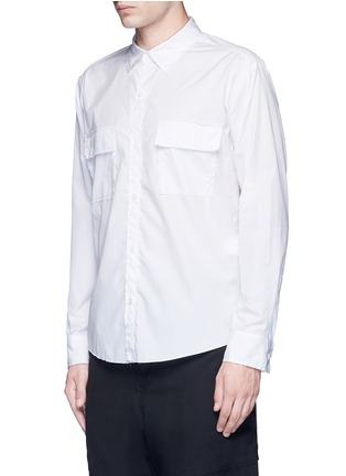 Front View - Click To Enlarge - SULVAM - Flap pocket cotton shirt