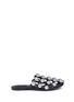 Main View - Click To Enlarge - ALEXANDER WANG - 'Amelia' dome stud caged leather slide flats