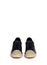 Front View - Click To Enlarge - ALEXANDER WANG - 'Rian' leather espadrille sneakers