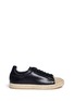 Main View - Click To Enlarge - ALEXANDER WANG - 'Rian' leather espadrille sneakers