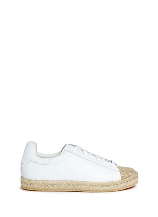 Main View - Click To Enlarge - ALEXANDER WANG - 'Rian' leather espadrille sneakers