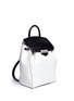 Front View - Click To Enlarge - ALEXANDER WANG - 'Prisma' contrast effect leather backpack