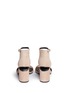 Back View - Click To Enlarge - ALEXANDER WANG - 'Abby' cutout heel ankle strap suede sandals