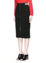 Front View - Click To Enlarge - MO&CO. - Stripe waist jersey pencil skirt