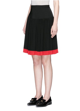 Front View - Click To Enlarge - MO&CO. - Stripe plissé pleat skirt