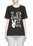 Main View - Click To Enlarge - MO&CO. - 'LOVE' Mickey Mouse appliqué T-shirt