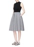 Figure View - Click To Enlarge - MO&CO. - Bell bottom sleeveless dress