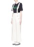 Front View - Click To Enlarge - MO&CO. - Wide leg overall pants