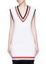 Main View - Click To Enlarge - MO&CO. - Cricket stripe sleeveless sweater dress