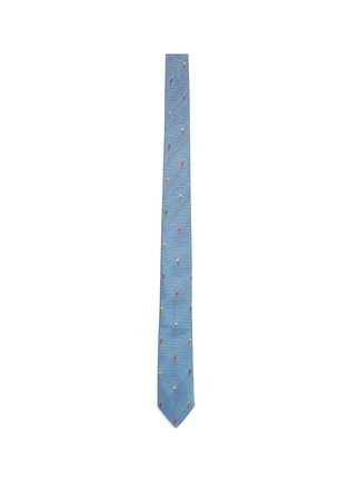 Main View - Click To Enlarge - PAUL SMITH - Ice cream cone embroidery silk tie