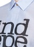 Detail View - Click To Enlarge - PAUL SMITH - 'Independent Mind' print cotton-silk shirt