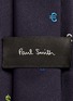 Detail View - Click To Enlarge - PAUL SMITH - Dollar sign embroidery silk tie