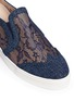 Detail View - Click To Enlarge - PEDDER RED - 'Daly' suede wingtip lace skate slip-ons