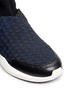 Detail View - Click To Enlarge - ASH - 'Quincy' woven ribbon neoprene slip-on sneakers