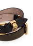 Detail View - Click To Enlarge - ALEXANDER MCQUEEN - Three buckle double wrap skull leather bracelet