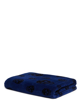 Main View - Click To Enlarge - ALEXANDER MCQUEEN - Classic skull cotton beach towel