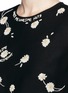 Detail View - Click To Enlarge - VALENTINO GARAVANI - 'Love Me Not' daisy embroidery silk crepe top