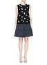 Figure View - Click To Enlarge - VALENTINO GARAVANI - 'Love Me Not' daisy embroidery silk crepe top