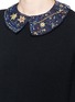 Detail View - Click To Enlarge - VALENTINO GARAVANI - Cosmos embellished collar wool-cashmere sweater