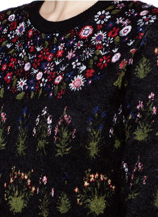 Detail View - Click To Enlarge - VALENTINO GARAVANI - 'Primavera' floral mohair knit sweater